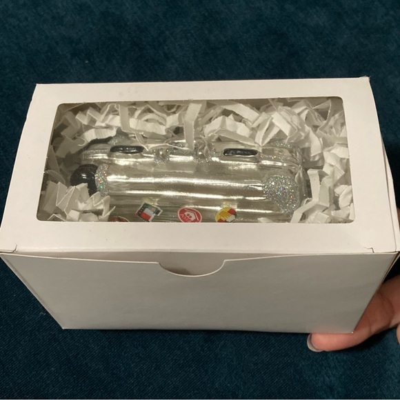 Anthropologie Jetsetter Suitcase Glass Ornament NWT - Picture 9 of 9